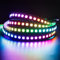 Tesfish WS2812B LED Streifen Licht, 2M 5V RGB Pixel Strip 144 LEDs/M IP30 Flexible Schwarze PCB Vollfarbiger Individuell Adressierbarer Smart Lichtleiste für Werbung Dekoration DIY Projekte