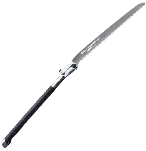 Silky Katanaboy Folding Saw 550mm - Japanese Coarse Saw 5 Teeth per Inch with Carry Bag, 55cm Blade, Safely Bends, 25cm Trunk Cuts, Quiet Alternative
