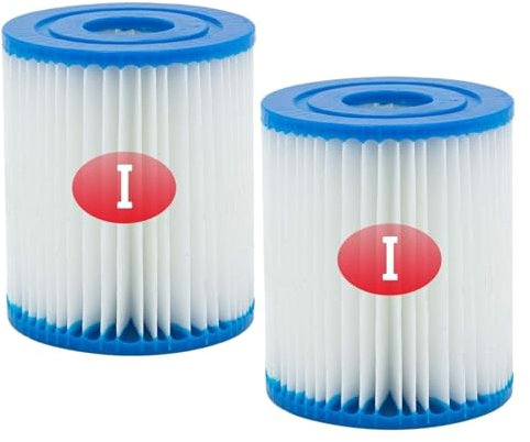 Robotic Pool Cleaner Filter Cartridge Compatible Con Filtro De Piscina Bestway Tipo I 58093 (filtro De Spa De 8,9 X 7,9 Cm), Compatible Con Flowclear 58381 Y 58511e (reemplazo De Bomba De Piscina De 3