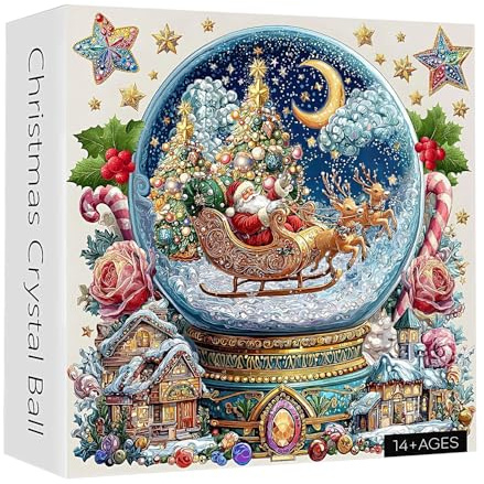 Weihnachtspuzzle Schneeball - 3D Winterszene | Lustige manuelle Freizeitaktivität für Home Office Party kreative Weihnachtsdekoration Geschenk Erwachsener