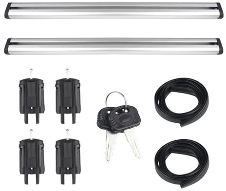FHFB Dachträger 2PCS Universal Auto Dach Rack wasserdichte Top Tasche Lagerung Gepäck Unterstützung Für SUV 120cm 130Cm Dachgepäckträger