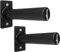 Yes4All Soporte de Placas de Peso Montado en la Pared, Individual y Doble - Apto para Placas de Peso Olímpicas de 5 cm, Almohadilla de Goma Protectora