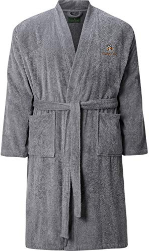 Charles Colby Herren Bademantel Lord Curet grau, 6XL (XXXXXXL) - 76/78
