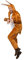 Partychimp Hasen Kostüm Erwachsene, Tier Overall Tierkostüm, Hasen Onesie Pyjama Tier Kaninchen Unisex, Braun - Größe M/L