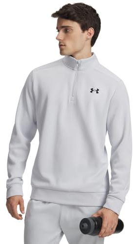 Under Armour Mens Fleece Tops Men's Armour Fleece® ¼ Zip, Halo Gray, 1373358-014, 4XL