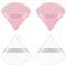 Ainiv Dreieck Makeup Puderquaste, 4 Stück Gesicht Schwämmchen Powder Puff, Waschbar Wiederverwendbar Makeup Sponge, Nass Trocken Make up Werkzeug für Loses Puder oder Foundation Rouge