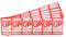 PACK4YA 240 × Vorsicht Zerbrechlich Aufkleber, 50 x 90 mm Verpackungsaufkleber Stark haftende Warnetiketten, Handle with Care, Fragile, Stickers Labels Moving Achtung Warnaufkleber THIS SIDE UP