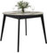 DAIVA CASA Orion runder Esstisch für 4 Personen – Küchen- und Esszimmermöbel aus massiver Birke – skandinavisches Mid-Century Modern – schwarzer Küchentisch 100 cm…