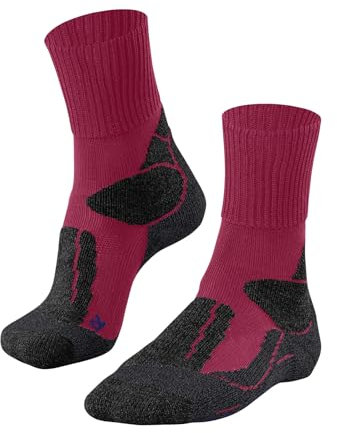 FALKE Damen Wandersocken TK1 Adventure Cool W So Lyocell Funktionsmaterial antiblasen dick 1 Paar, Rosa Rose 8565, 41-42
