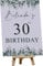 Personalised Any Age birthday table sign Decoartion (Personalised Card and Easel)