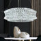 AOOCHOK Luxus Kristall Kronleuchter Modern Pendelleuchte Chrom, Klein Hängeleuchte Kristall Lampe, für Wohnzimmer, Esszimmer, Schlafzimmer, Restaurant, Φ50 cm