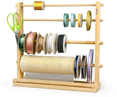 SGIBYN Spaziatura regolabile del supporto del nastro, stoccaggio e organizzazione delle forniture della stanza del mestiere, organizzatore del nastro washi, supporto per nastri per cucire e diari
