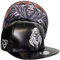 Capiche [99+ Variationen] Reaper Snapback Cap [Robot] – Grim Reaper Roboter-Stickerei, Dunkles futuristisches Design, verstellbar für Sci-Fi- und Goth-Fans