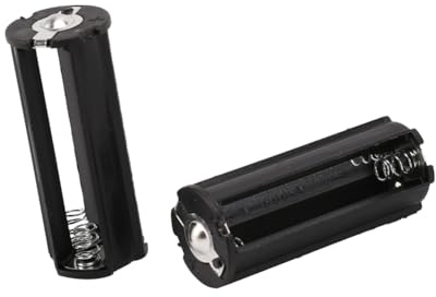 Nihcora 2Pcs Noir Support de Batterie pour 3 x 1.5V Piles AAA Torche