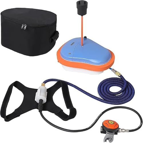 TUDIVING - Ventilador de Buceo, pulmones portátiles de Buceo, Dispositivo de respiración subacuática sin Tanque con regulador para Buceo recreativo, Pesca y esnórquel