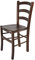 t m c s Tommychairs - Stuhl Venice für Küche und Esszimmer, robuste Struktur aus lackiertem Buchenholz im Farbton Dunkles Nussbraun und Sitzfläche aus Holz