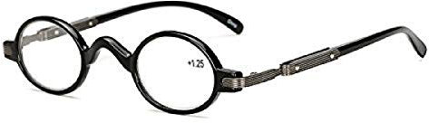 Hd Anti-Müdigkeit Lesebrille Pc Schwarz Runde Rahmen Resin Lens Presbyopie Brille - 2.0