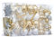 Valery Madelyn Weihnachtskugel-Ornamente für Valentinstag, 100 Karat Weiß und Gold, bruchsicher, Weihnachtsbaumschmuck-Set, Elegante hängende Ornamente für Weihnachtsbäume, Großpackung für Feiertage,