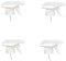 Upstore 5Pcs Trigger Sprayer Heavy Duty Replacement Nozzle with Mist Spray and Stream Sprayer Replacement Trigger Spray Tops Fits Standard 8oz/16oz Boston Round 28/400 Neck Spray Bottles (White)