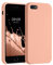 kwmobile Case Compatible with Apple iPhone SE (1.Gen 2016) / iPhone 5 / iPhone 5S Case - TPU Silicone Phone Cover with Soft Finish - Grapefruit Pink