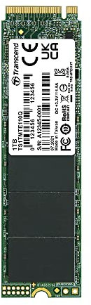 Transcend 1 TB NVMe PCIe Gen3 x4 MTE110Q M.2 SSD TS1TMTE110Q