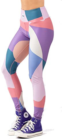 Eivy Damen Icecold Tights Leggings, Abstract Shapes, S EU