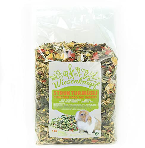 Wiesenknopf Strukturmüsli 1 kg Kaninchenfutter