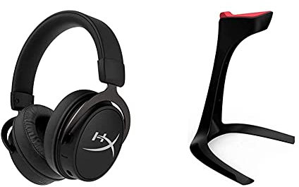 HyperX HX-HSCAM-GM Cloud Mix - Casque Gaming-Filaire + Bluetooth & Speedlink EXCEDO Gaming Headset Stand - Ständer für Kopfhörer und Headsets, rutschfeste Unterseite und Silikonauflage, schwarz