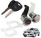 Twowinds - Bombín Cerradura 7701468981 Compatible con Renault Megane, Scenic (1996-2003) Clio, Thalia (1998-2005) - Puerta Delantera Izquierda, Derecha (ambos lados) - 7701468982 - Llave (set de 2)