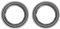 Rebower Altoparlante Schiuma Bordo Surround cerchio Gomma Perforato Subwoofer cerchio Sostituzione Parti [per Fai-da-Te Altoparlante] - 4.5 / Nero Colore/2pz