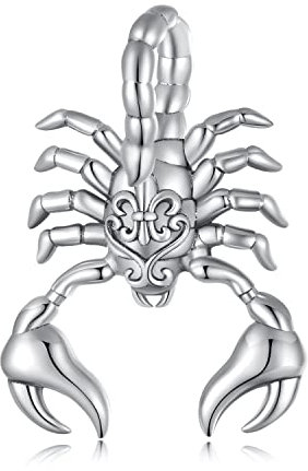 NewL Atemberaubender Skorpion-Anhänger aus 925er-Sterlingsilber mit Skorpion-Anhänger, Sterling-Silber