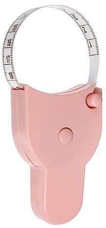 sourcing map Body Measure Tape 150cm Automatic Telescopic Tape Measure Retractable Measuring Tape with Lock Pin & Push-Button for Body Measurements, Sewing, Fabric, Cloth, Pink