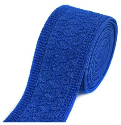 NEFLUM 2 Meter 50mm Breite Gummibänder Buntes Muster Gurtband Kleidung Handtasche Tasche Gurtband DIY Nähzubehör, Königsblau, 50mm