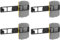 Riuog Battery Holder for Dewalt 18V 20V Battery, Battery Mounts Dock Holder, Battery Holder Wall Mount Bracket(Black-4 Pack)
