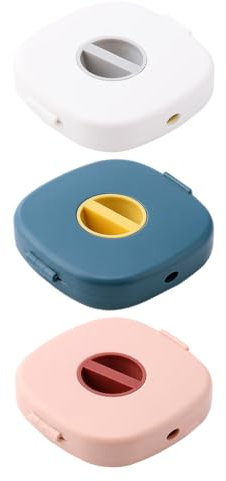 jojofuny 3pcs Box Storage Box Cord Winder Cable Winder with Phone Stand Headphone Stand Holder Monocular Cell Phone Holder Headset Stand Data Line Holders USB Cable Management Box Abs