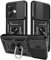 Yutwo Funda para Moto G84 5G Carcasa, Protección de la Cámara Carcasa con Cubierta de Cámara Deslizante y Soporte de Anill Silicone Anti-Choque Carcasa para Motorola Moto G84 5G – Negro