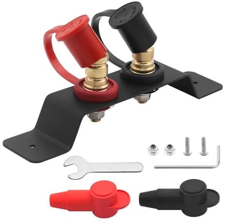 Namvo Generic Terminals Relocation Kit Battery Jump Post Starter Cables Hardware Mounting Bracket for Engines Yachts Vehicles Boats