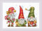 Riolis Kreuzstich Stickpackung Lustige Zwerge, Zählmuster, 30x21cm