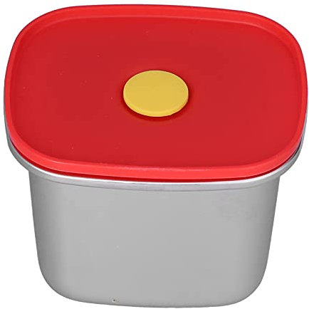 Apexare Lunch Crock Pot, tragbar, rote Lunchbox aus Edelstahl mit Fach, auslaufsicherer Frischhaltebehälter, wiederverwendbare Snackbehälter, für Studenten, Schule, Büro