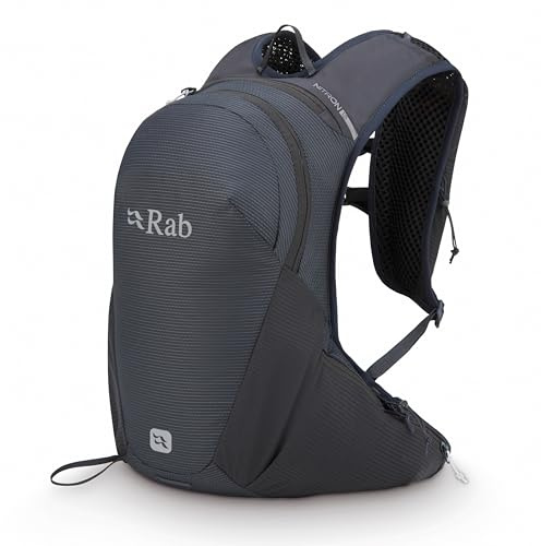 Rab Nitron 12L Lightweight Hydration Pack - Anthracite - M | Comfortable Daypack, for Hiking, Trekking, & Trail Running