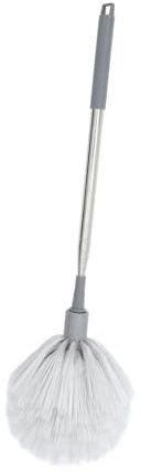SOLUSTRE Limpiador Telescópico De Techos con Mango Extensible Cepillo De Cerdas Duras para Eliminar Telarañas Y Polvo para Uso Doméstico Color Gris