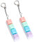 Innovess 2PCS Keyboard Fidget Toy, Stress Reduction Sensory Keychain, Portable Relaxation Accessory for Students, Office Workers, Fidget Lovers, Macaron Colors