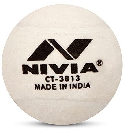 Nivia schwere Tennis Ball Cricket Ball, Weiß (6er Pack)