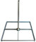 Premium X SAT Balkonständer 4X 50x50cm Stahl verzinkt 1m Mast 42mm Flachdachständer Ständer Halterung für Satelliten-Schüssel