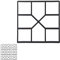 Relaxdays Moule pour béton, Lot de 10, coffrage couler soi même, Forme Fonte pour pavés, 40x40 cm, Plastique Robuste, Noir