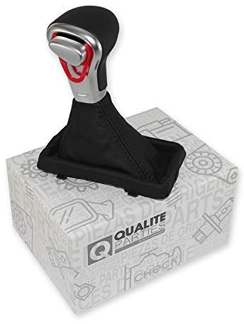 SCHALTKNAUF SCHALTHEBEL SCHALTKNOPF AUTOMATIK GETRIEBE SILVER + SCHWARZ