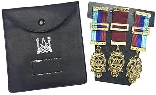 Quality Masonic Regalia Pocket Jewel Holder/Wallet Masonic Carry Case - Medium - Freemason Regalia Jewel Case Masonic regalia Jewel storage Case Craftsmanship Masonic case
