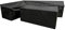 Woodside L Shape Outdoor Garden Corner Sofa & Table Dining Set Cover, Black, 100g/M2, 4