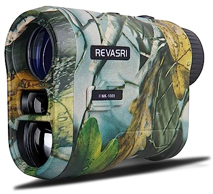 REVASRI Hunting Laser Rangefinder with Rechargeable Battery 1000 Yards Hunting Range Finder with Target Acquisition Technology Easy-to-Use Clear Accurate Rangefinders for Hunters