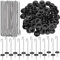 Photect Solar Panel Guard Clips Animal Guard Fastener Animal Roll Kit Stainless Steel Fastener Clips for Solar Panel Bird Wire Pigeon Fence(100 Packs,25 mm)